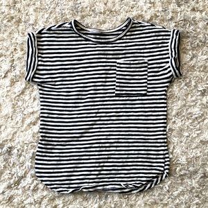 Merona Black & White Striped Shirt